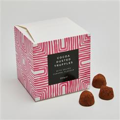 Cocoa Dusted Salted Caramel Truffles