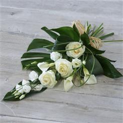 White Rose and Calla Lily Sheaf